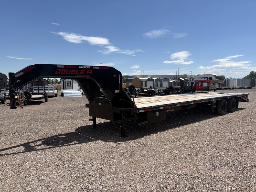 Double A 102"X32' 24K Gooseneck deck over trailer, ST235/85R16 14 ply tires, spare tire