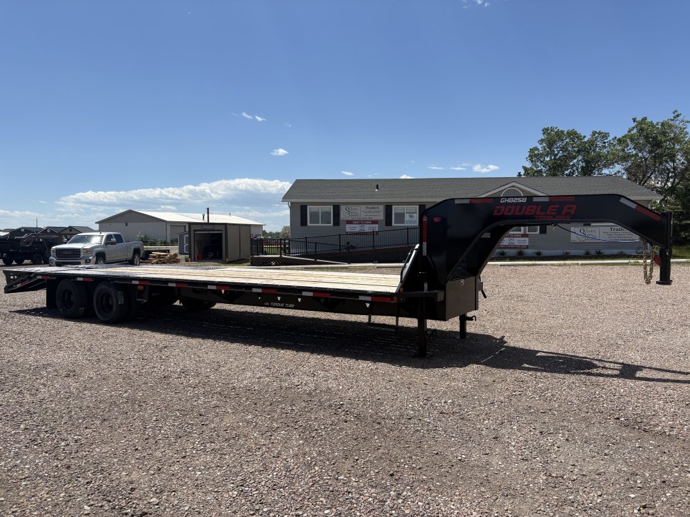 Double A 102"X32' 24K Gooseneck deck over trailer, ST235/85R16 14 ply tires, spare tire