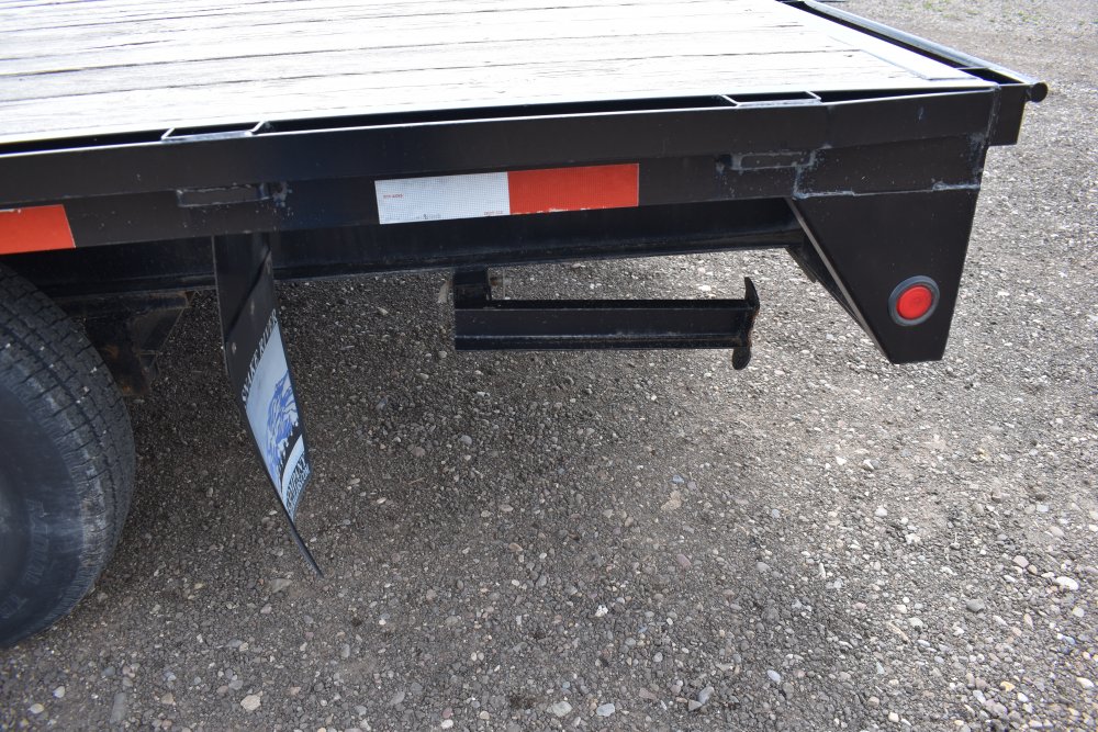 GF272 14K Snake River Gooseneck trailer, Flat deck w slide in ramps,