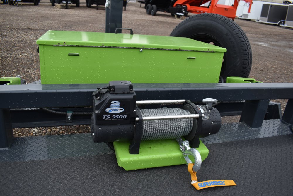 Flattrack FCH8022 -80"x22' 14K By Belmont, knuckled a-frame, Winch (tiger shark 9500) w/wireless rem