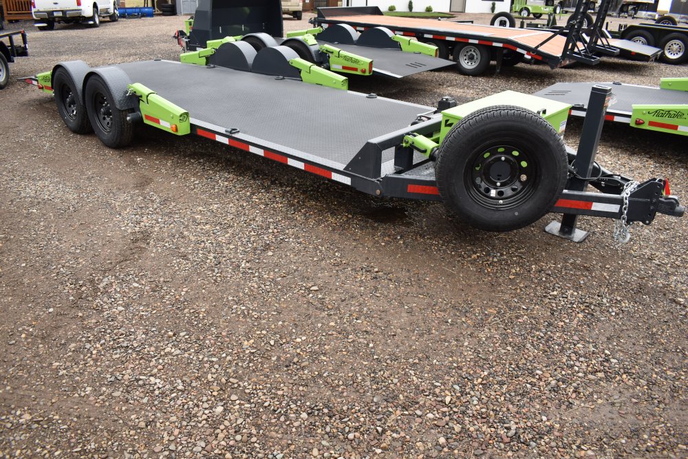 Flattrack FCH8022 -80"x22' 14K By Belmont, knuckled a-frame, Winch (tiger shark 9500) w/wireless rem