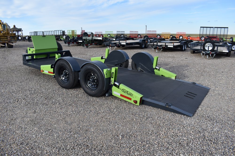 Flattrack FCH8022 -80"x22' 14K By Belmont, knuckled a-frame, Winch (tiger shark 9500) w/wireless rem