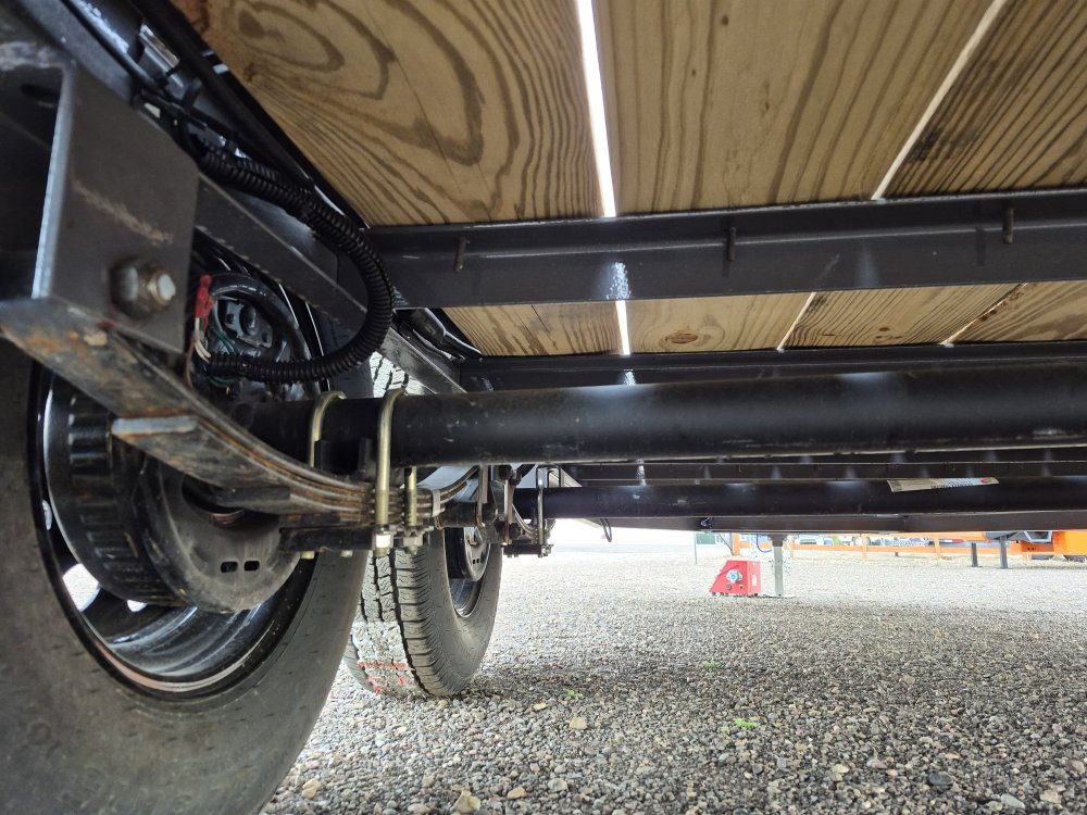 RawMaxx 83"X18' 7K Tube top utility trailer,4' flip mesh ramp, LED lights