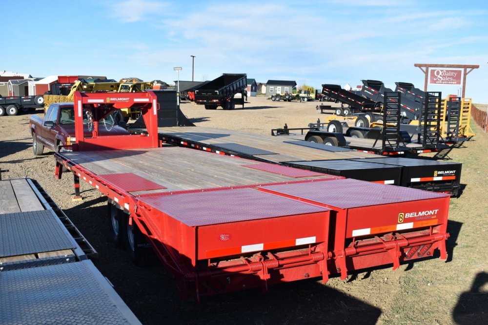 GN24-14K Gooseneck dual wheel deckover trailer