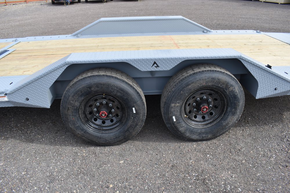 Rawmaxx 102X24 16K Gooseneck gravity tilt trailer, torsion axles, LED lights