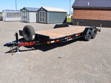 Double a 7x20 10K bumper pull car hauler trailer, slide in ramps, stabilizer's