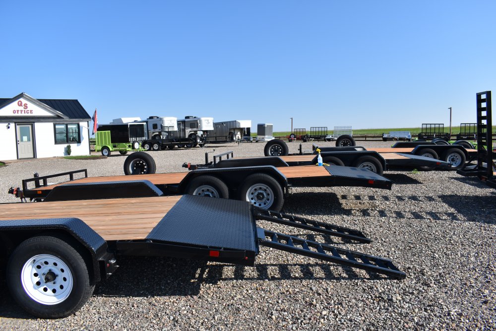 Belmont CH820-10K Car Hauler, ST225/75R15 tires, spare tire, tube steel front rail, bolt on drop leg