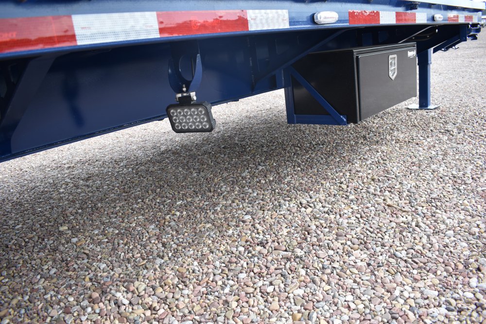 Belmont GXD35-32K Gooseneck dual wheel deck over hydraulic dovetail Trailer, air ride, 5' spread axl