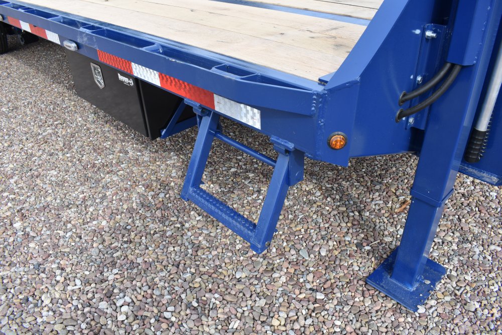Belmont GXD35-32K Gooseneck dual wheel deck over hydraulic dovetail Trailer, air ride, 5' spread axl