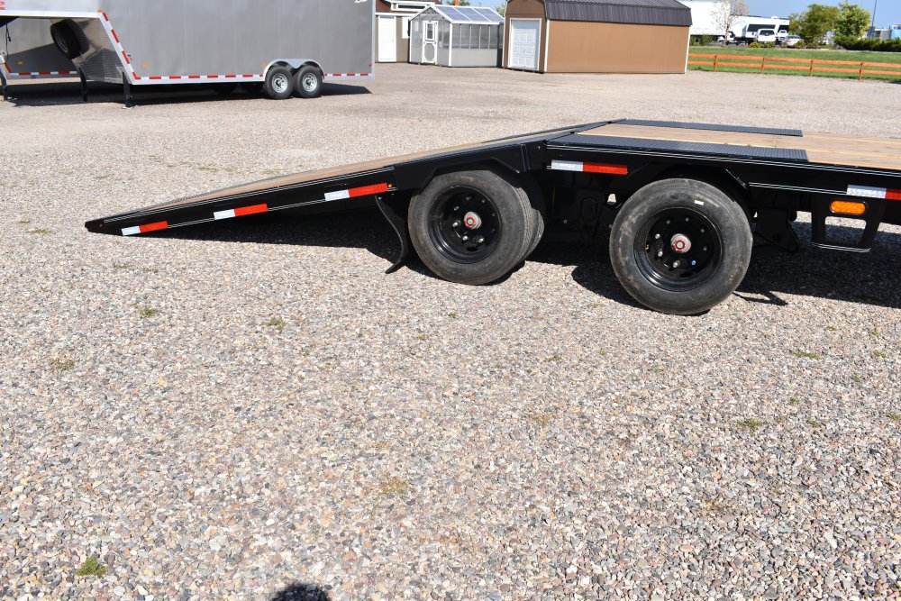Double A 102"X34' 30K deck over gooseneck trailer, hydraulic dovetail, hydraulic jacks, LED work lig