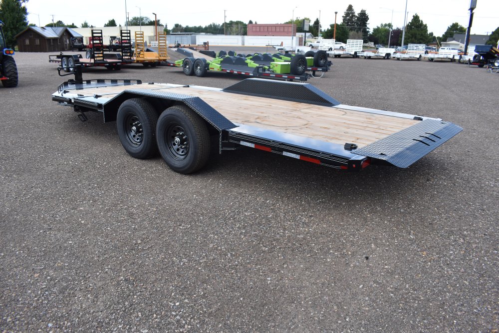 Double A 102"X20' 14K Bumper pull tilt deck equipment trailer
