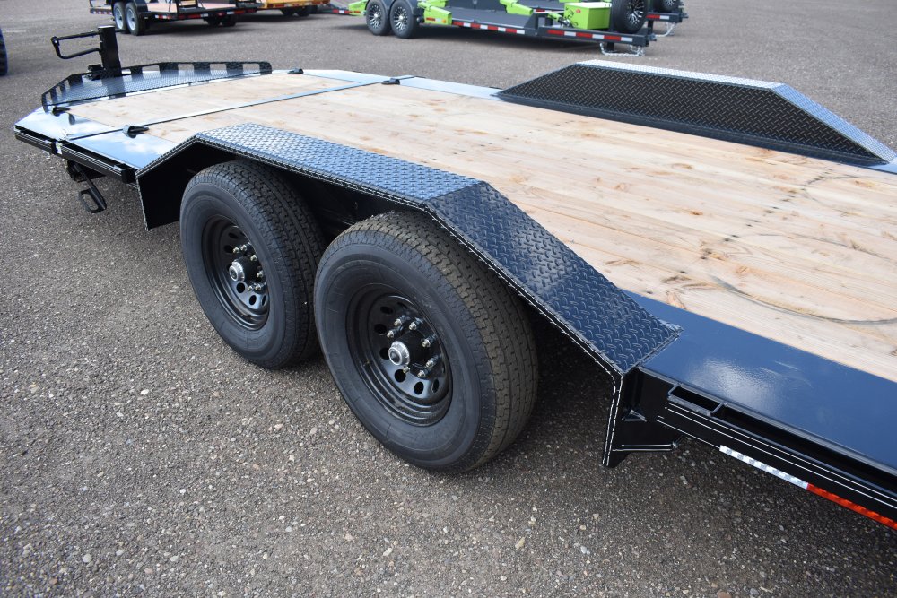 Double A 102"X20' 14K Bumper pull tilt deck equipment trailer