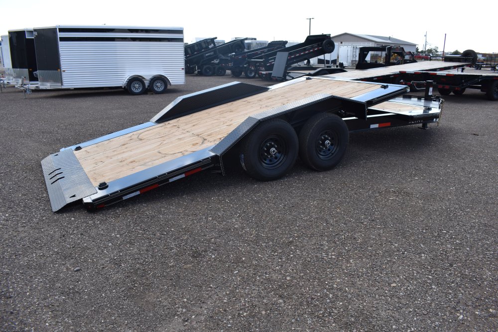 Double A 102"X20' 14K Bumper pull tilt deck equipment trailer
