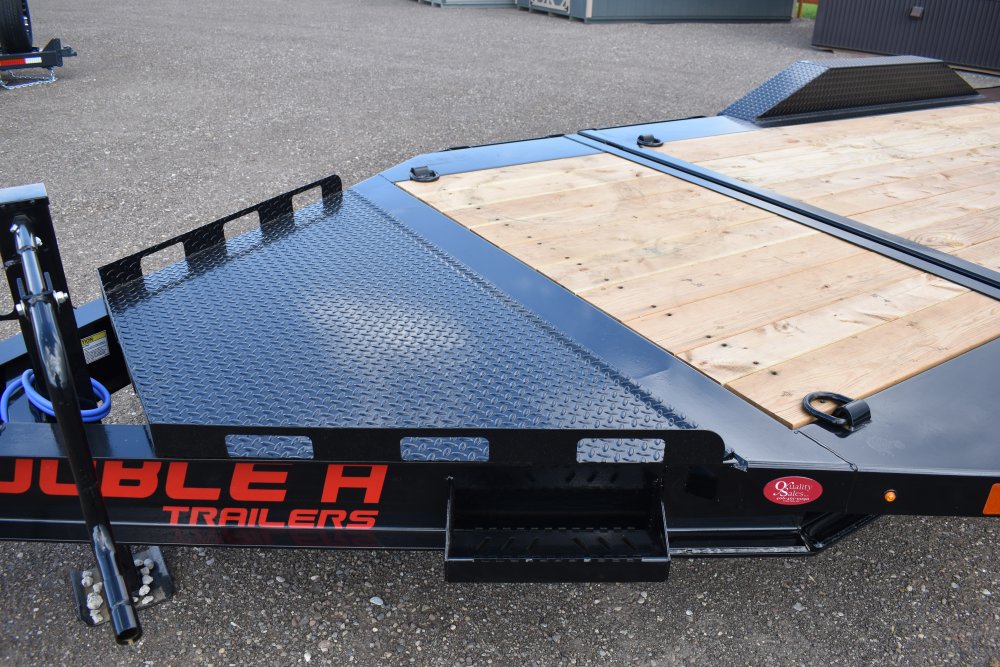 Double A 102"X20' 14K Bumper pull tilt deck equipment trailer