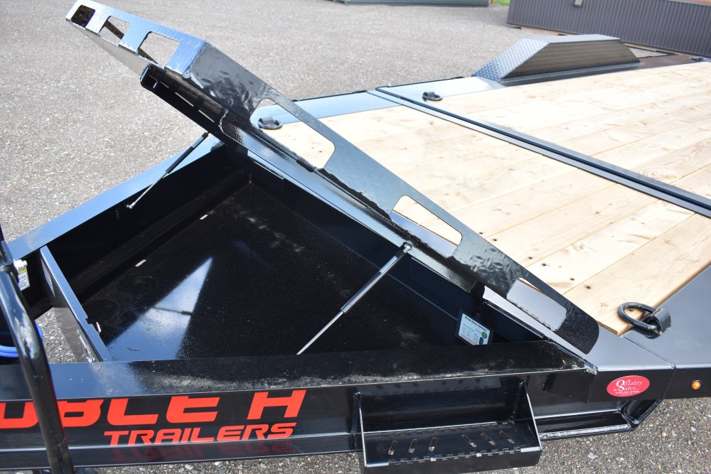 Double A 102"X20' 14K Bumper pull tilt deck equipment trailer
