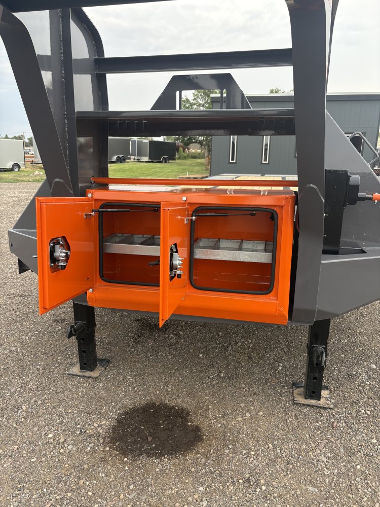 RawMaxx 102" X 34' Gooseneck Trailer, 24K, 10 Ply Tires 235/85/R16 - Dual Wheels, HD Maxx Ramps, Spa