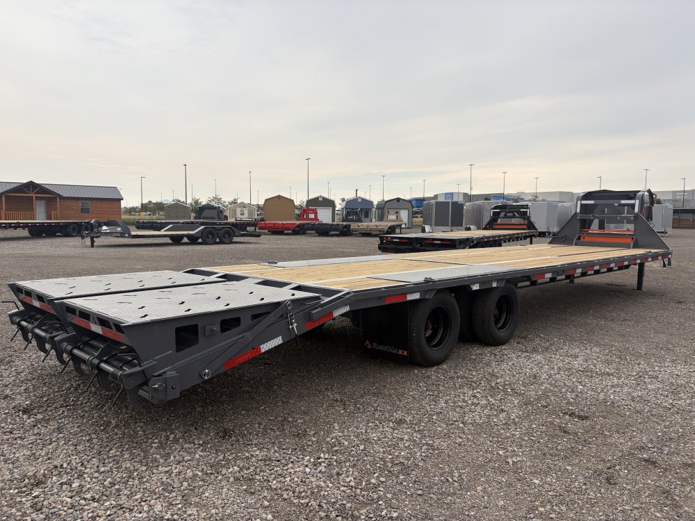 RawMaxx 102" X 34' Gooseneck Trailer, 24K, 10 Ply Tires 235/85/R16 - Dual Wheels, HD Maxx Ramps, Spa