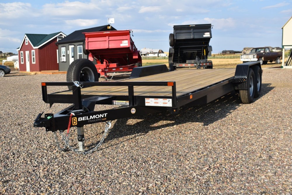 CH816-7K Car Hauler, spare tire, bolt on drop leg jack, tube steel front rail, 3' beavertail & 54" s