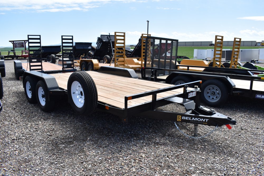 Belmont CH816-7K Car Hauler, ST205/75R15 tires, spare tire, bolt on drop leg jack, tube steel front