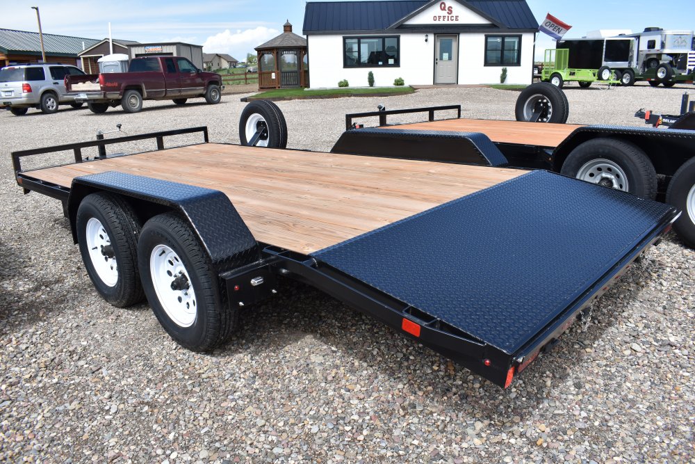 Belmont CH816-7K Car Hauler, ST205/75R15 tires, spare tire, bolt on drop leg jack, tube steel front 