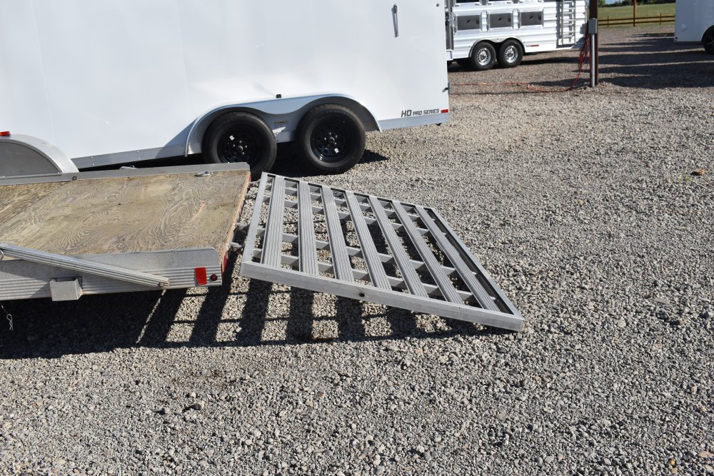 2017 Cargo Pro 80"x12' 3K Utility Trailer, ST205/75R14 tires, spare tire, straight ramp