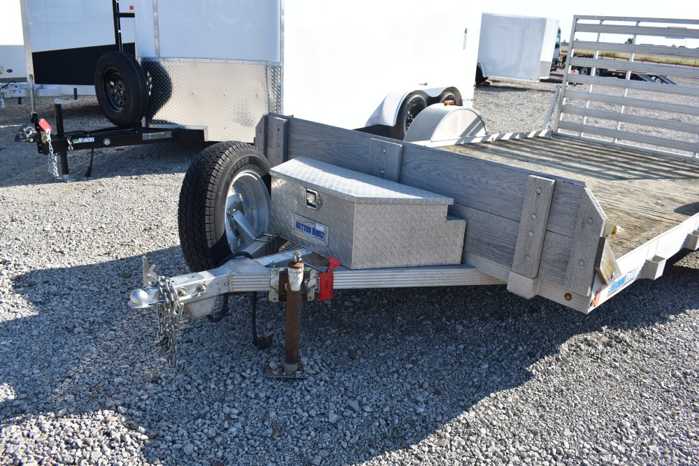 2017 Cargo Pro 80"x12' 3K Utility Trailer, ST205/75R14 tires, spare tire, straight ramp