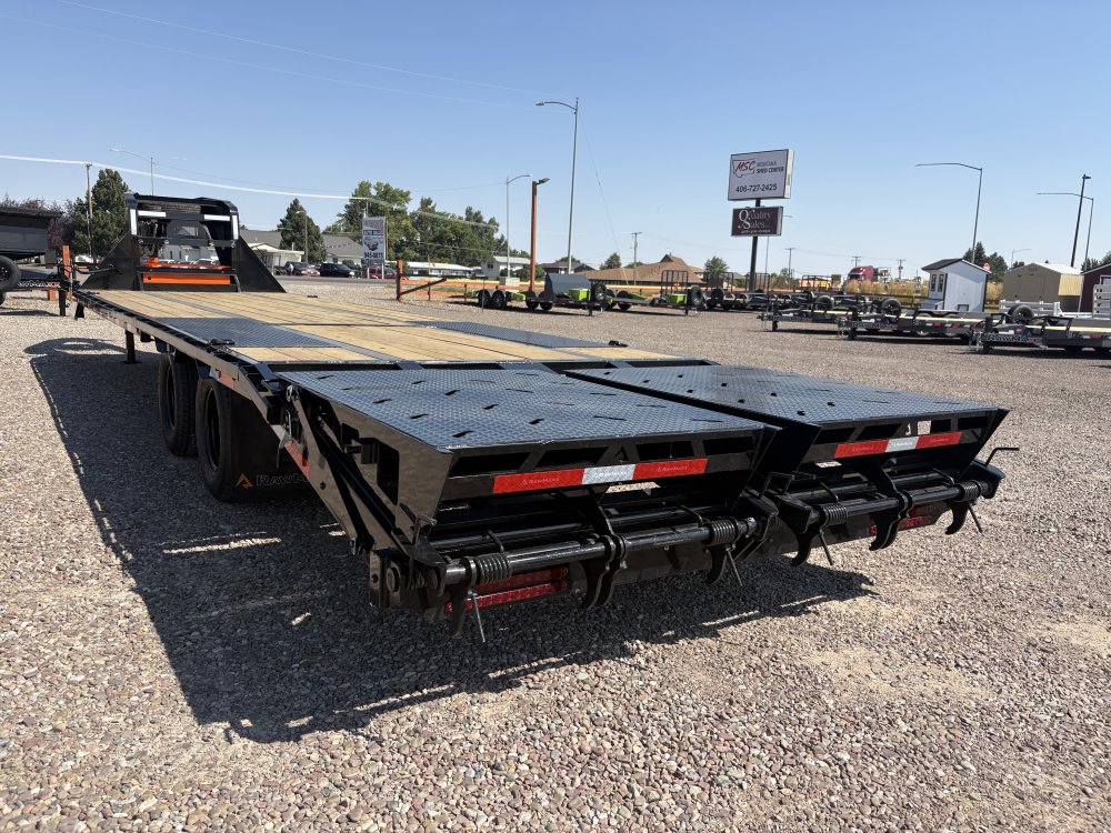 RawMaxx 102" X 32' Gooseneck Trailer, 24K, 10 Ply Tires 235/85/R16 - Dual Wheels, HD Maxx Ramps, Spa