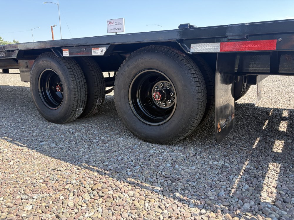 RawMaxx 102" X 32' Gooseneck Trailer, 24K, 10 Ply Tires 235/85/R16 - Dual Wheels, HD Maxx Ramps, Spa