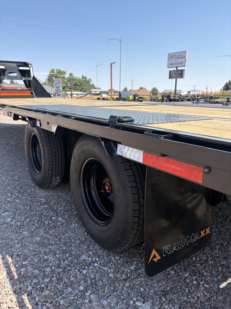 RawMaxx 102" X 32' Gooseneck Trailer, 24K, 10 Ply Tires 235/85/R16 - Dual Wheels, HD Maxx Ramps, Spa