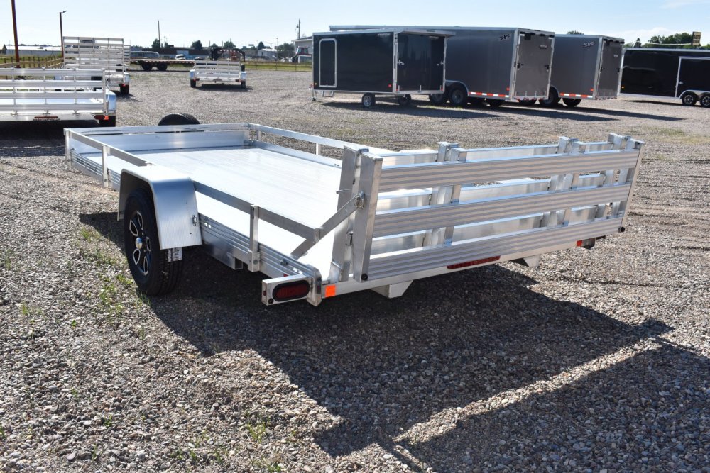 Bear Track 80"X15' 4K aluminum utility trailer, bi-fold ramps, LED lights