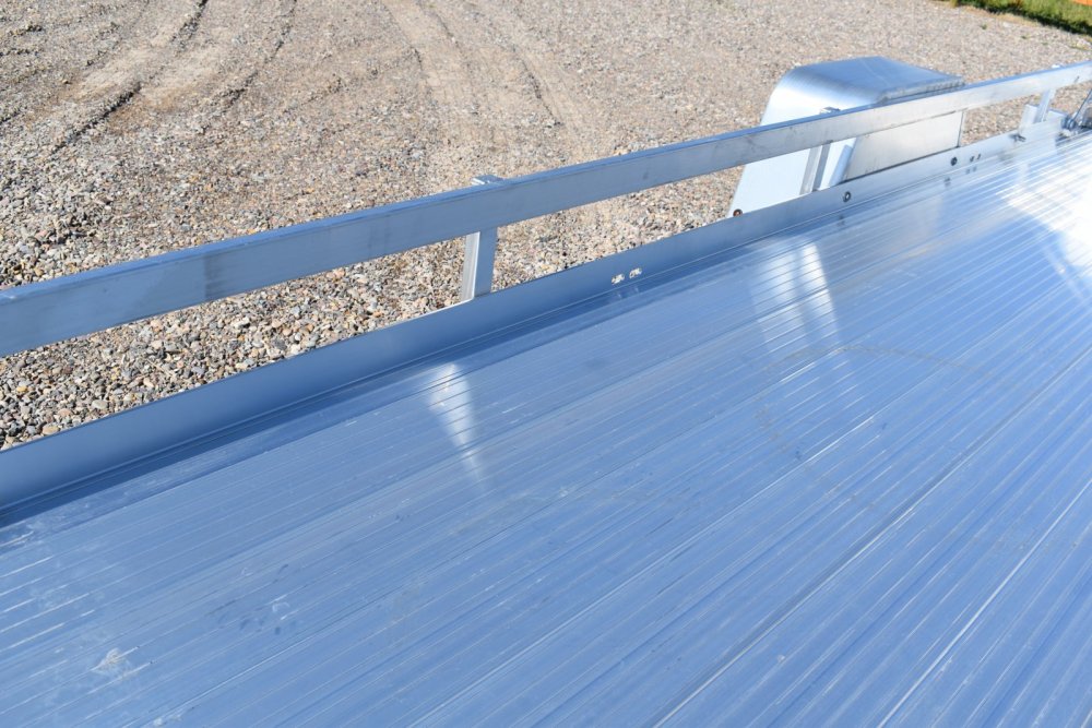 Bear Track 80"X15' 4K aluminum utility trailer, bi-fold ramps, LED lights