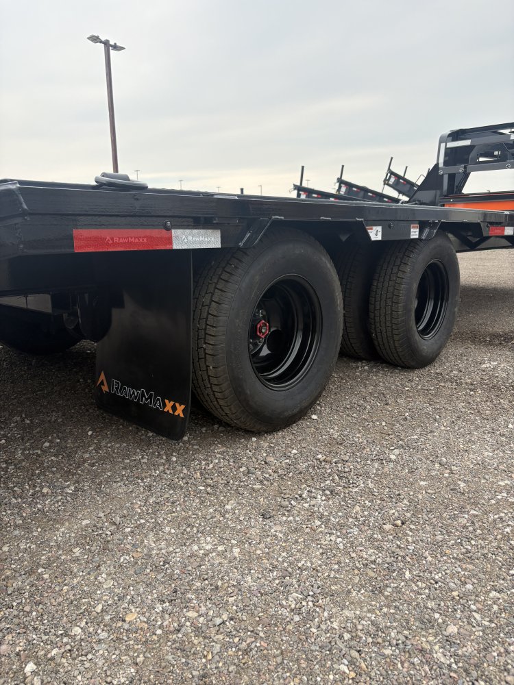 RawMaxx 102" X 26' Gooseneck Trailer, 20K, 10 Ply Tires 235/80/R16 - Dual Wheels, HD Maxx Ramps, Spa