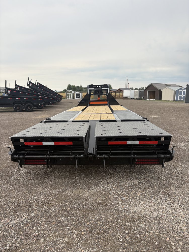 RawMaxx 102" X 26' Gooseneck Trailer, 20K, 10 Ply Tires 235/80/R16 - Dual Wheels, HD Maxx Ramps, Spa