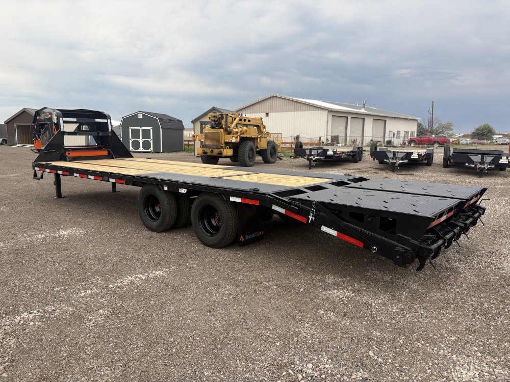 RawMaxx 102" X 26' Gooseneck Trailer, 20K, 10 Ply Tires 235/80/R16 - Dual Wheels, HD Maxx Ramps, Spa