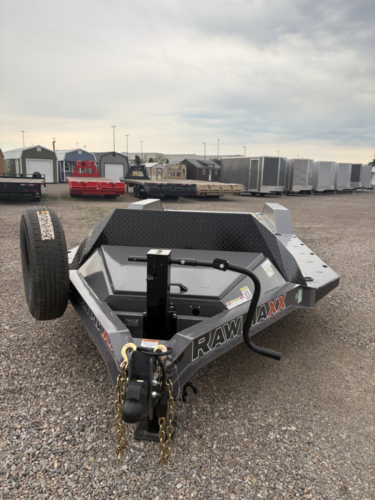 RawMaxx 102" X 22' Flatbed Trailer/Car Hauler, 14K, 10 Ply Tires 235/80/R16 - 3' Dovetail With 69" S