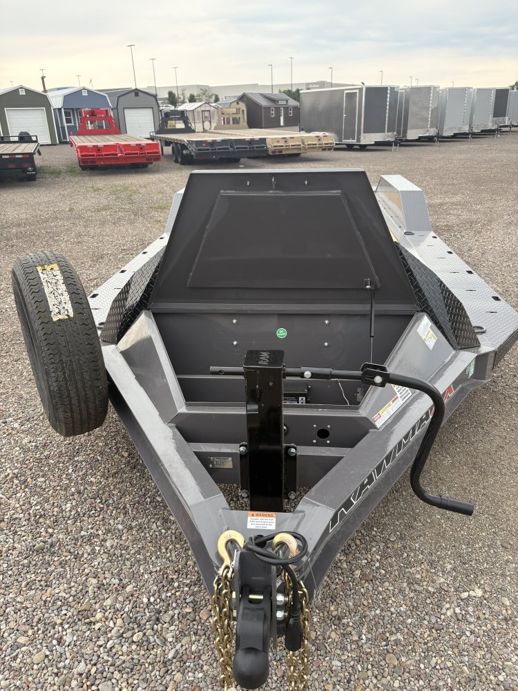 RawMaxx 102" X 22' Flatbed Trailer/Car Hauler, 14K, 10 Ply Tires 235/80/R16 - 3' Dovetail With 69" S