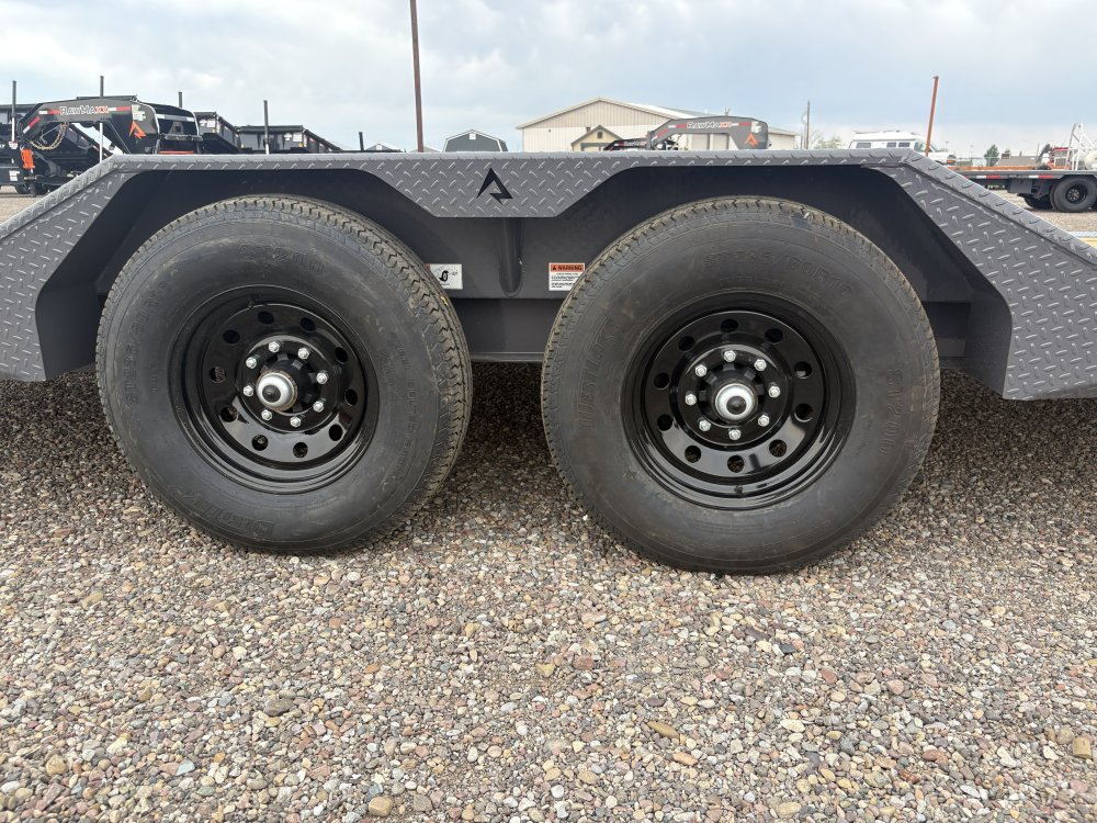 RawMaxx 102" X 22' Flatbed Trailer/Car Hauler, 14K, 10 Ply Tires 235/80/R16 - 3' Dovetail With 69" S