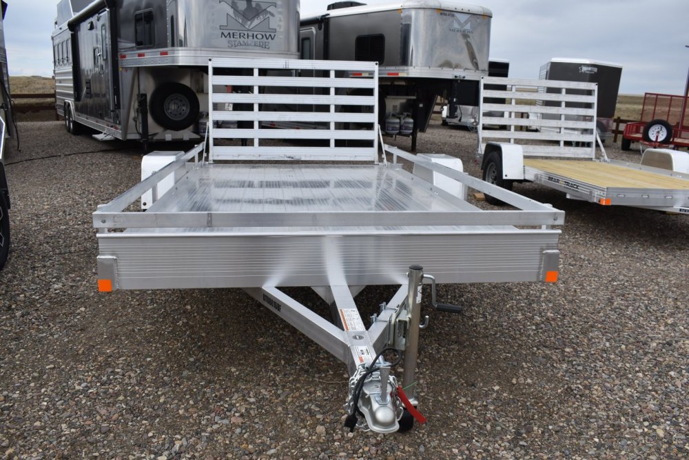 Bear Track 76"x12' 3K alum utility trailer, torsion axles, extruded alum deck