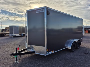 Haulmark 7'X16' 7K Cargo Trailer, ST205/75R15 Radial tires, Spare Tire, LED Lights