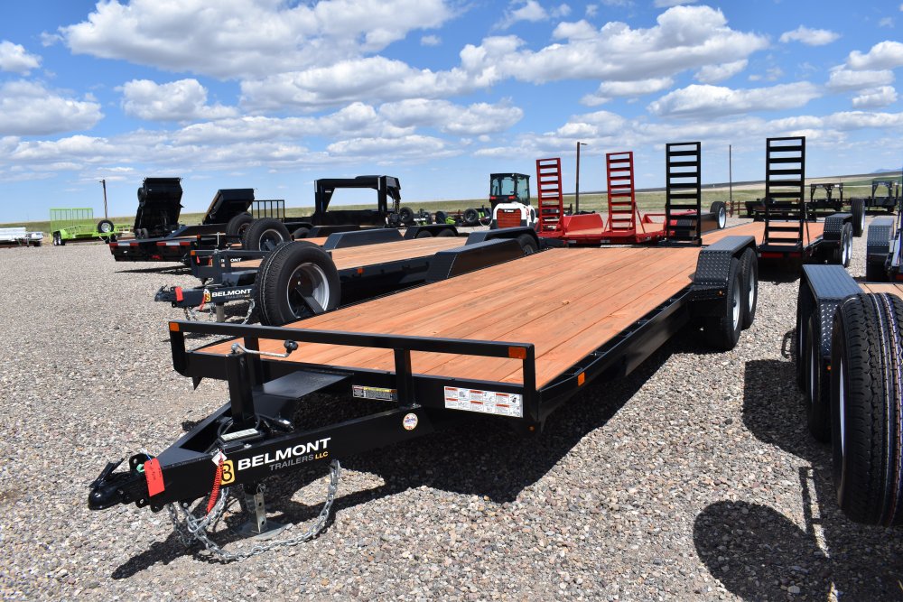 Belmont CH820-10K Car Hauler, ST225/75R15 tires, spare tire, tube steel front rail, bolt on drop leg