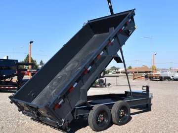 Hillcrest 7X14 14' 16K bumper pull dump trailer, spreader gate, 18 ply tires, rear stabilizer stands