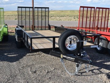 LT618TT-10K Belmont Tube Top Utility Trailer, spare tire,