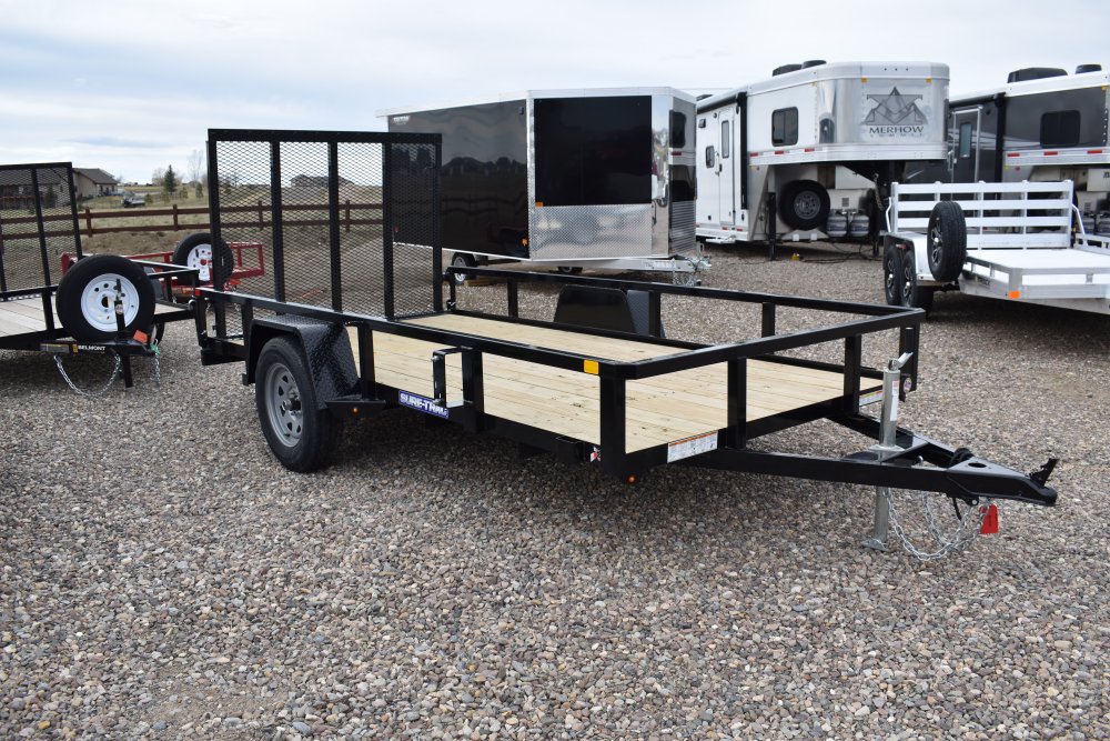 Sure-trac 6X12 3K Utility Trailer, tube top,5'-fold flat ramp gate
