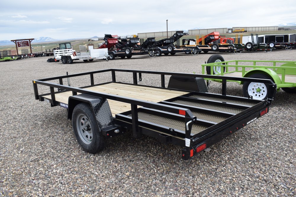 Sure-trac 6X12 3K Utility Trailer, tube top,5'-fold flat ramp gate