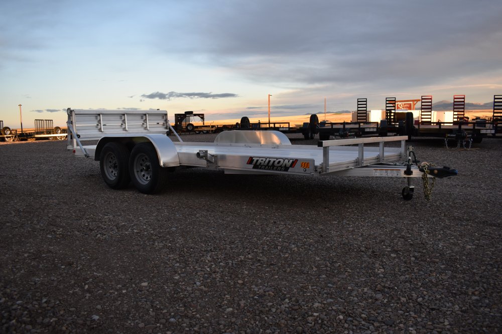 Triton 81"X16' 7K Aluminum Utility Trailer (Fit Series) extruded alum decking, torsion axles, ST205/