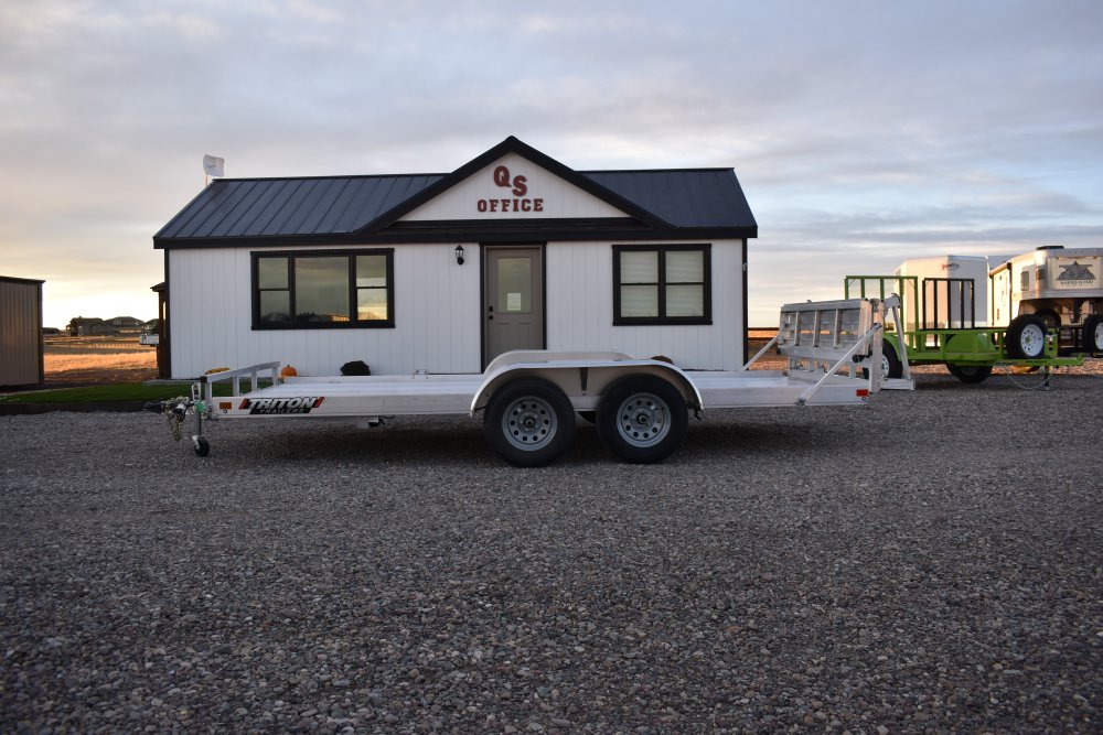 Triton 81"X16' 7K Aluminum Utility Trailer (Fit Series) extruded alum decking, torsion axles, ST205/