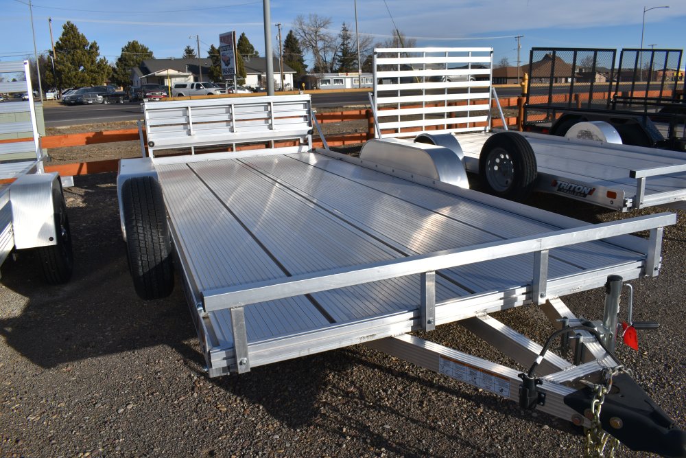 Triton 81"X16' 7K Aluminum Utility Trailer (Fit Series) extruded alum decking, torsion axles, ST205/