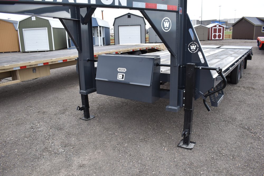 Walton FBH207-24G 14K 102"X24' Gooseneck deck over trailer, mega ramps 235/80R16 10 ply Radial
