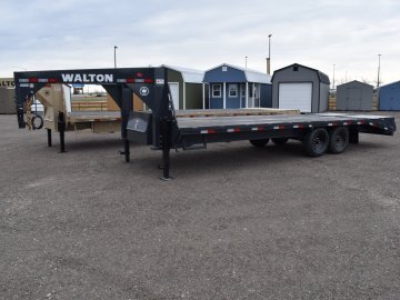 Walton FBH207-24G 14K 102"X24' Gooseneck deck over trailer, mega ramps 235/80R16 10 ply Radial