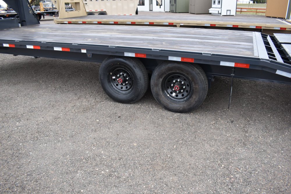 Walton FBH207-24G 14K 102"X24' Gooseneck deck over trailer, mega ramps 235/80R16 10 ply Radial